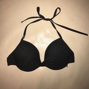 Victoria Secret Black Push Up Halter Bikini