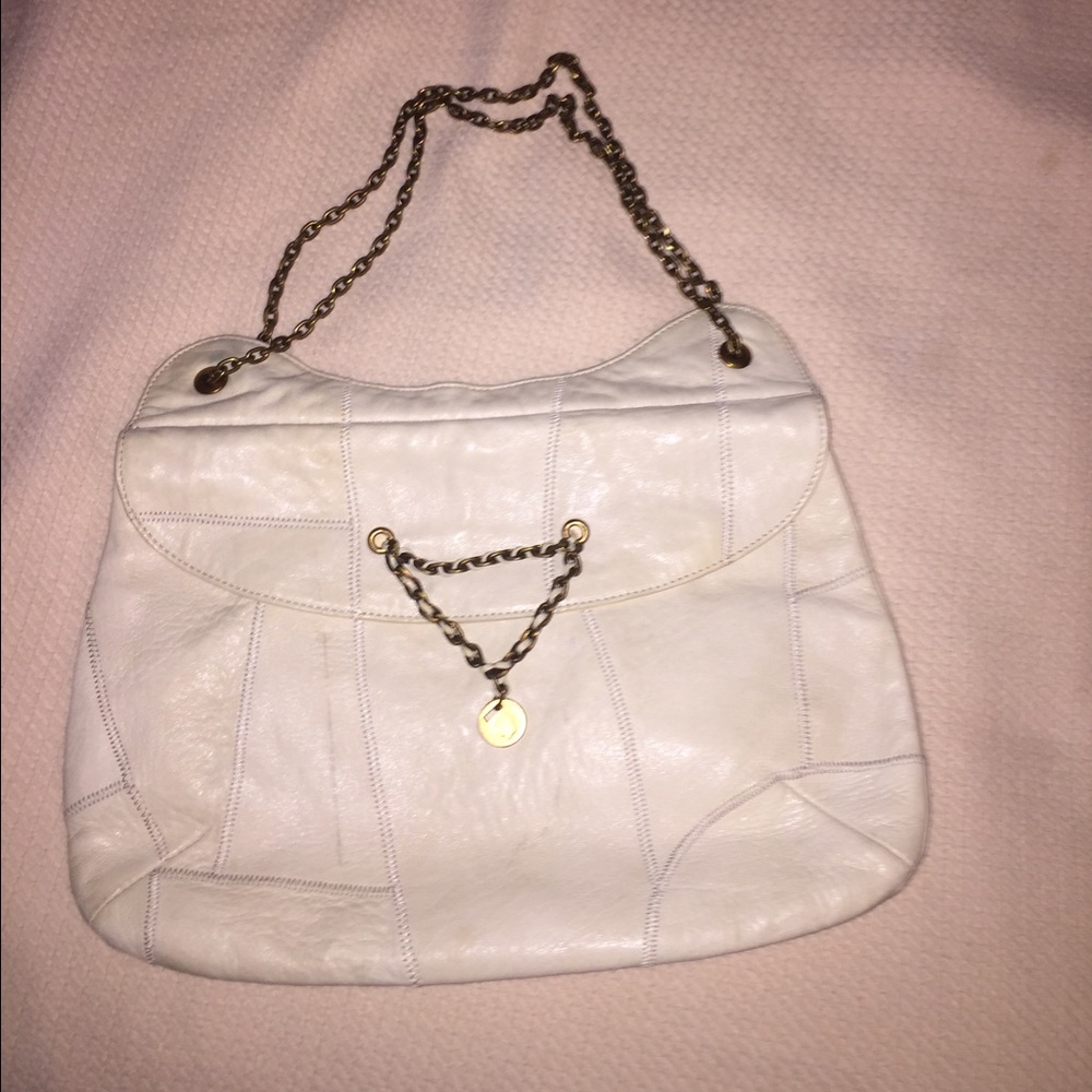Maison Mayle White Hobo Bag