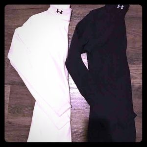 White & black under armour turtleneck