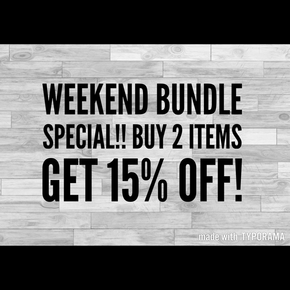 Bundle Option Available🎉