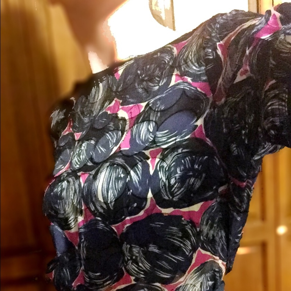 Tory Burch sheer appliqué dress
