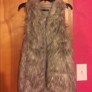 Faux fur vest