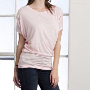 Light Pink Boho Loose Fit Long Tee
