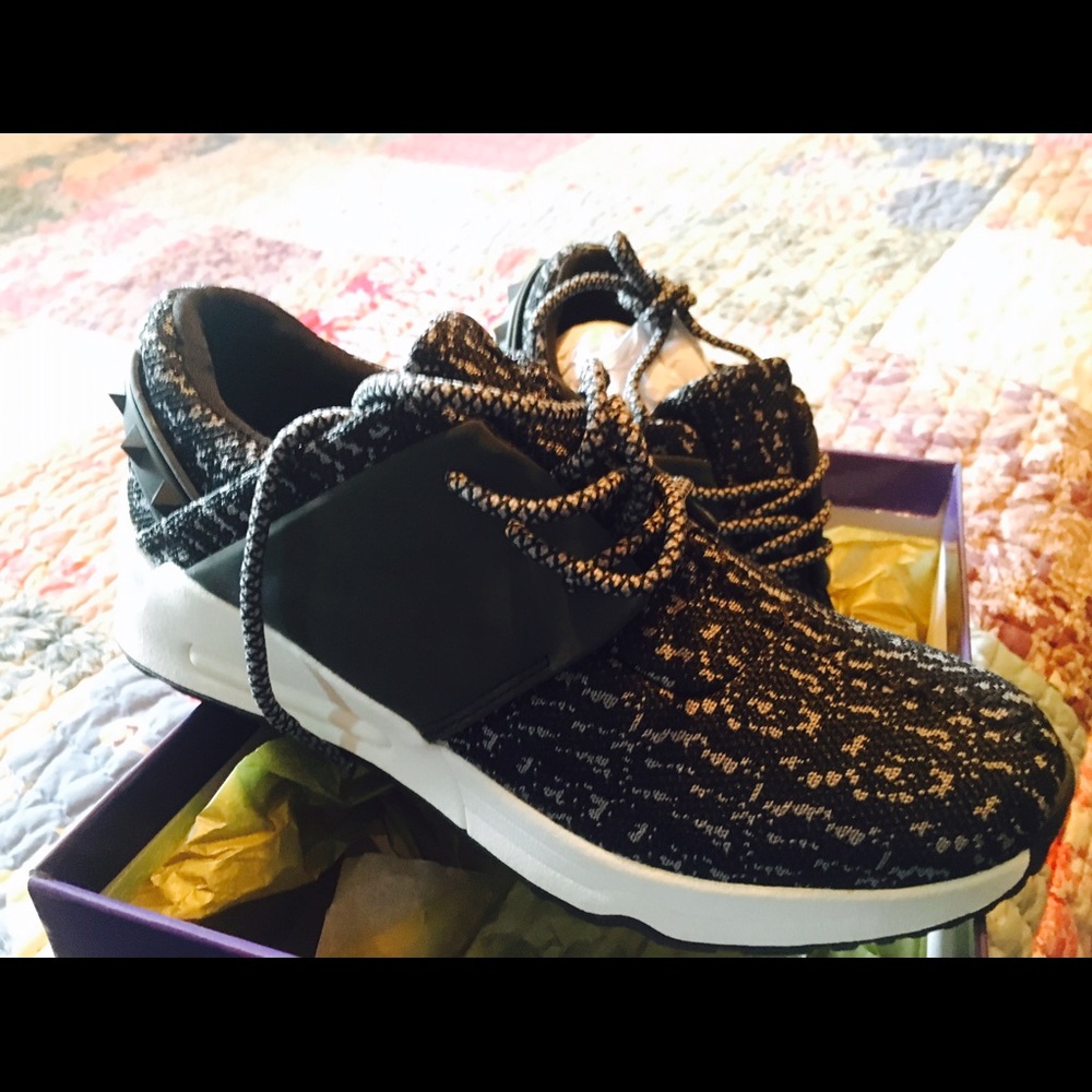 Brand new black and grey sneakers shoes