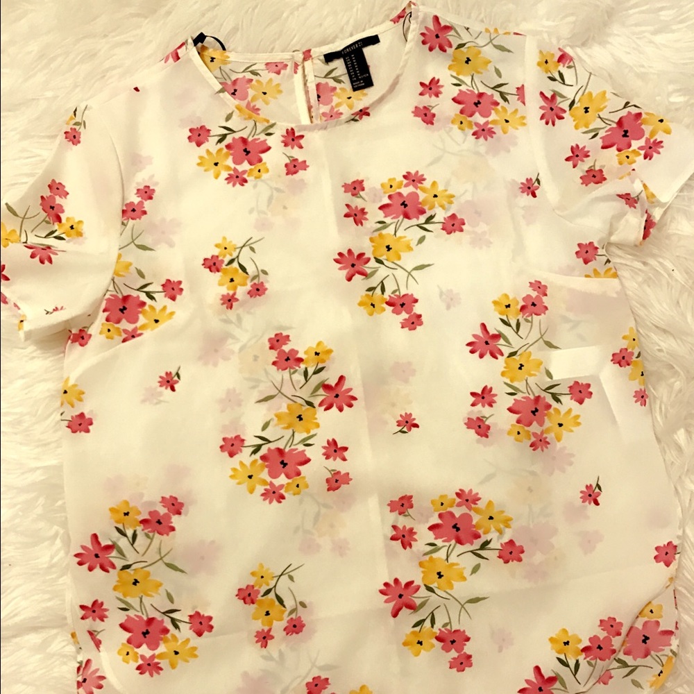 Forever21 flowery blouse