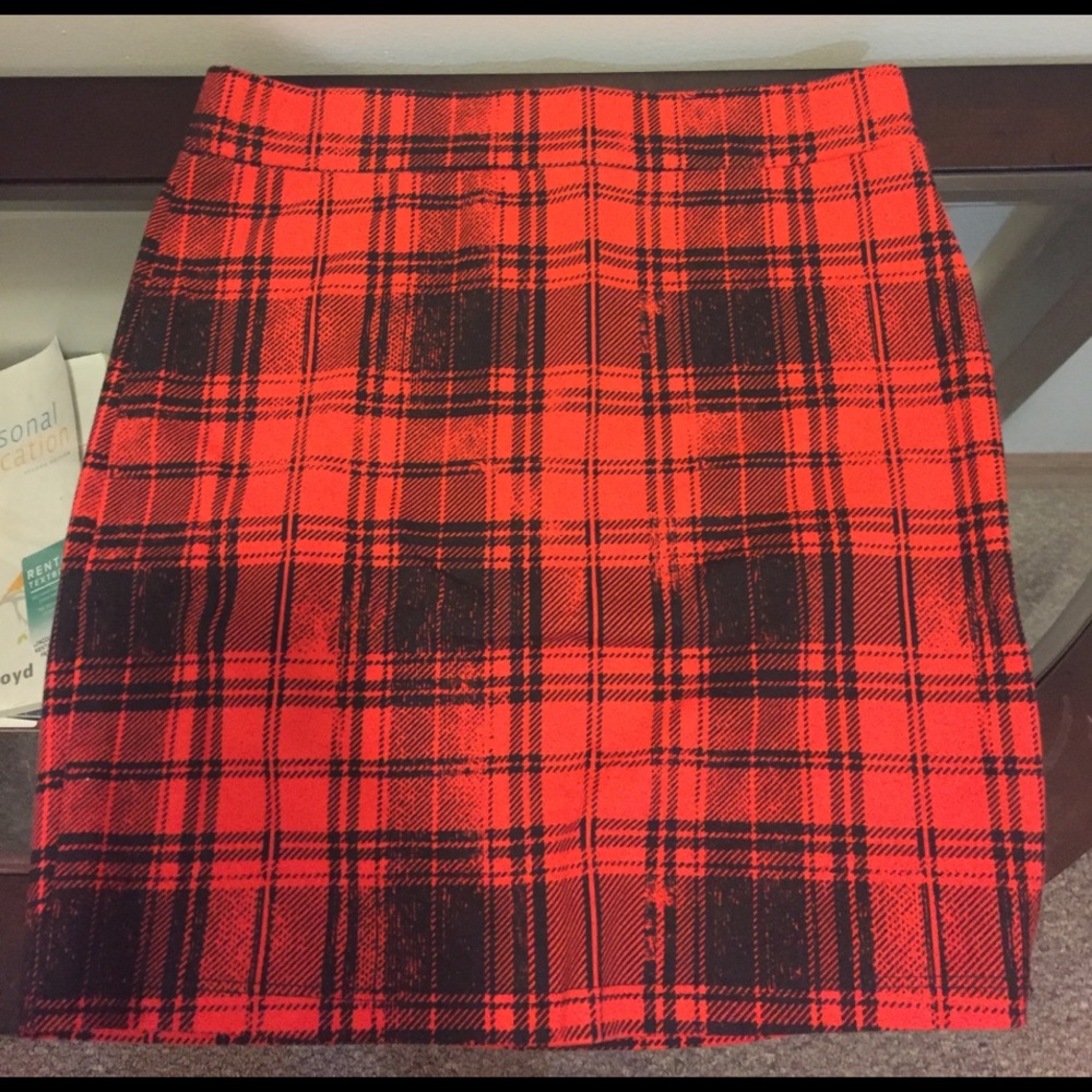 Nordstrom plaid mini skirt