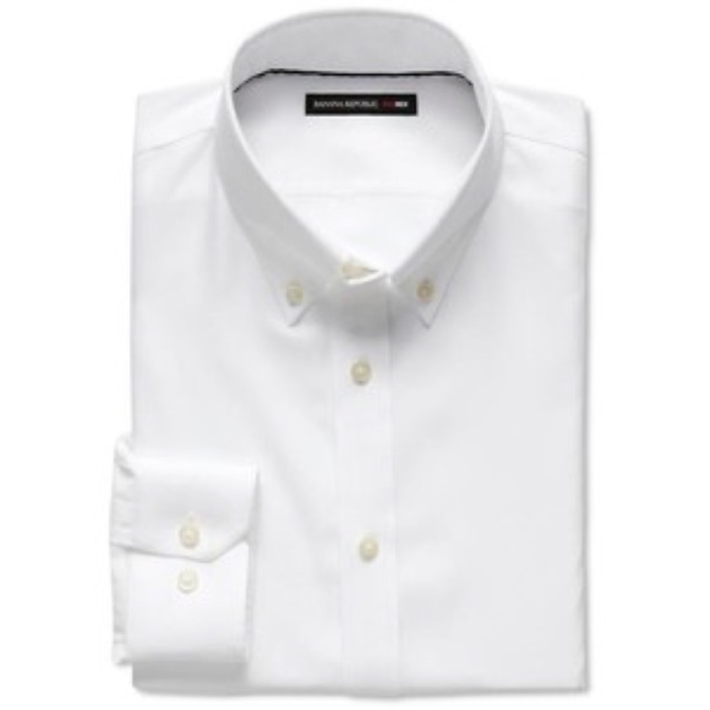 Banana Republic Mad Men NWT Dress Shirt White Med