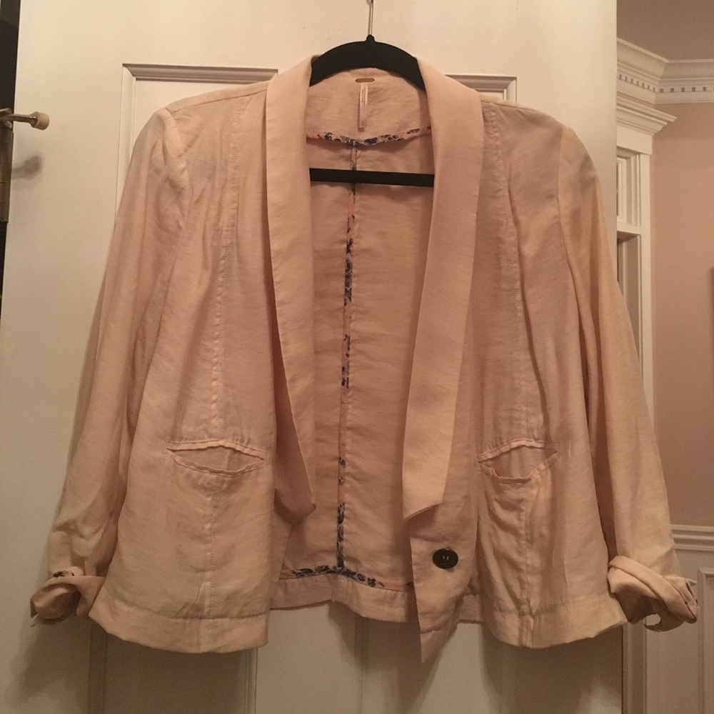 Free People oversized crop jacket
