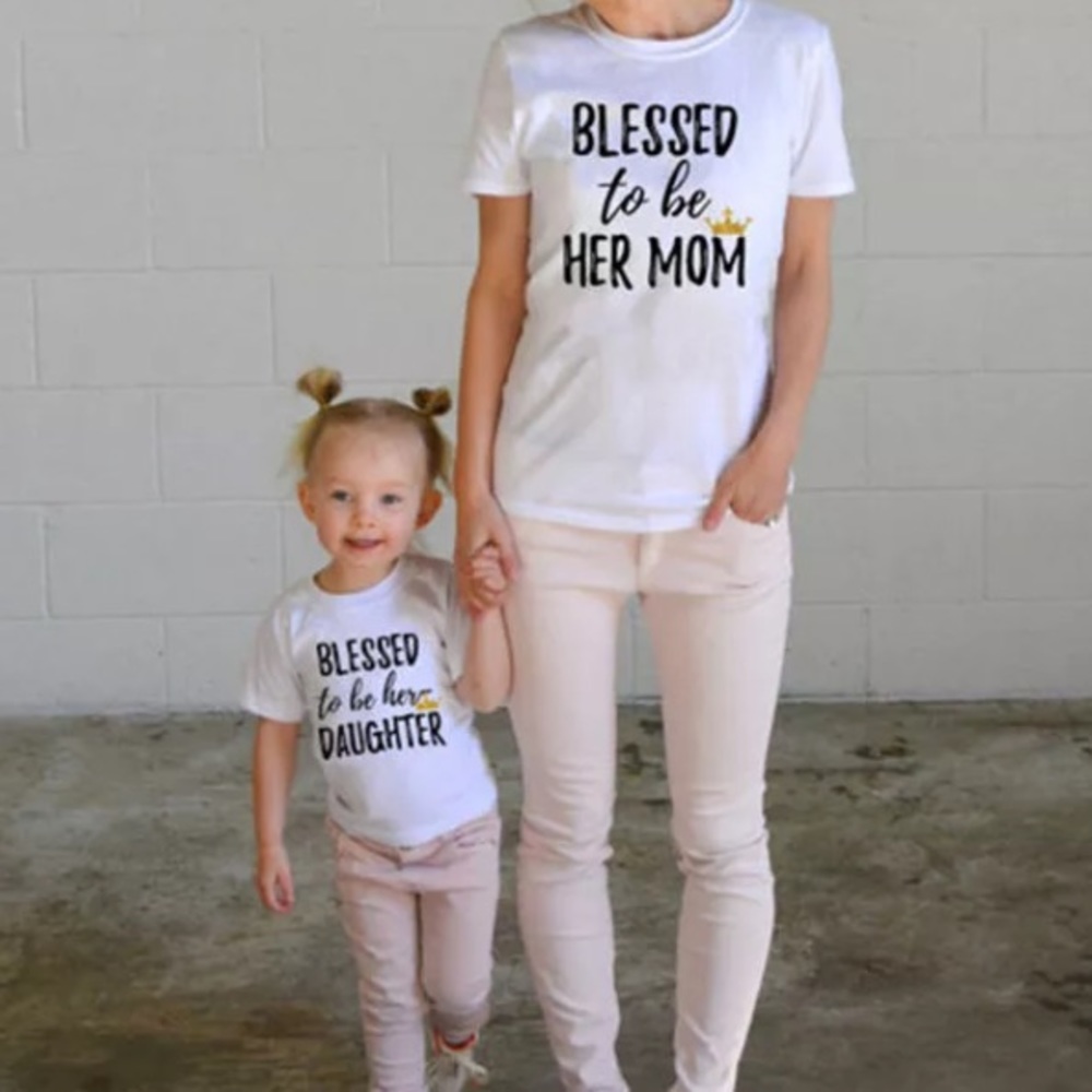 NEW mother daughter matching tees