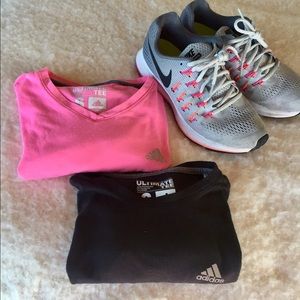 Bundle of Two Adidas Ultimate Tees- S