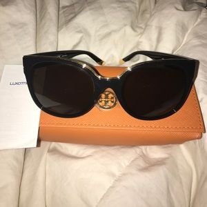Tory Burch Black w/ gold trim sunglasses