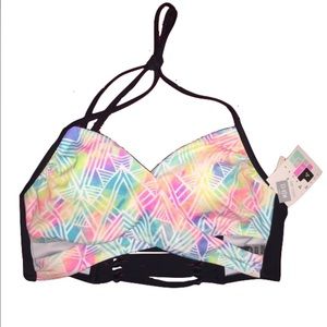 Victoria's Secret PINK Marble Aztec Wrap Swim Top