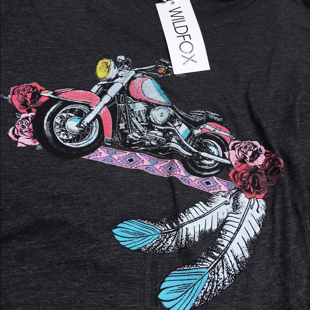 WildFox Motorcycle Fringe Tee - Picture 4 of 6
