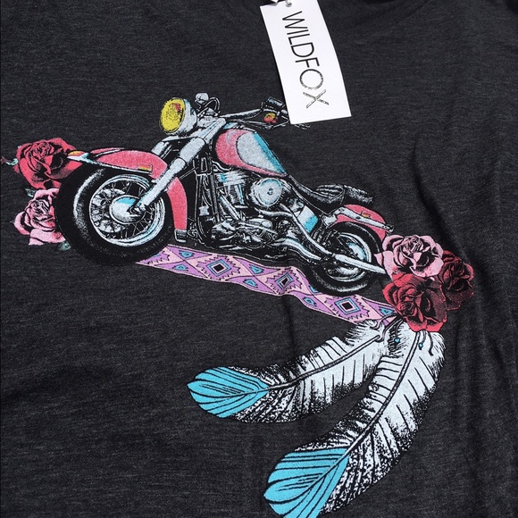 WildFox Motorcycle Fringe Tee - Picture 4 of 6