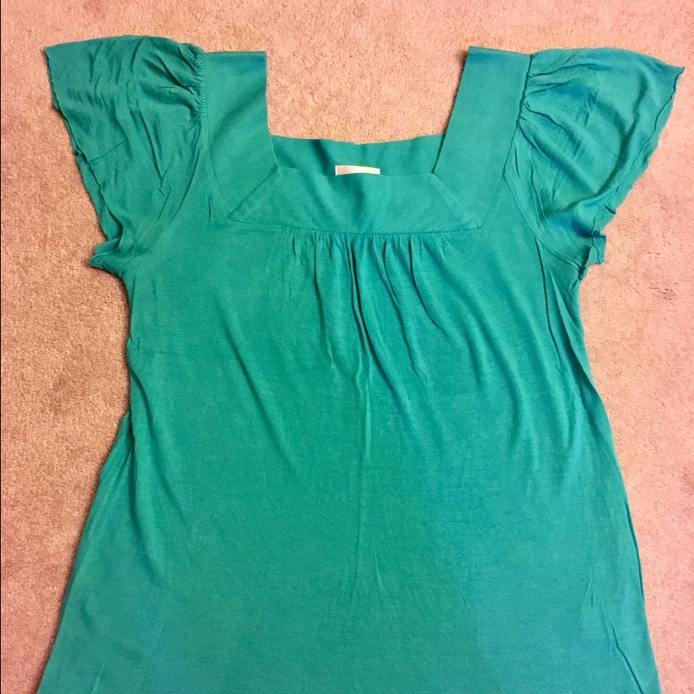 Teal green comfy tee sz XS