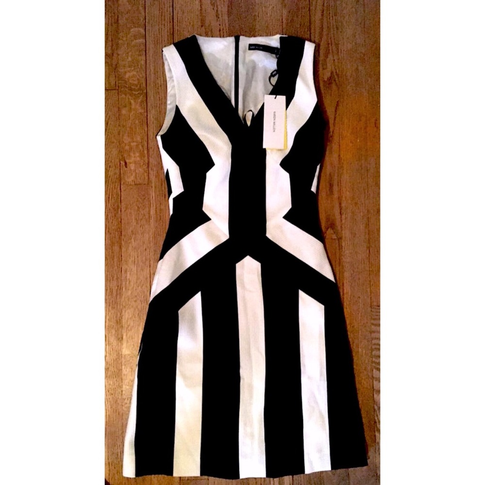 Elegant Black & White Dress