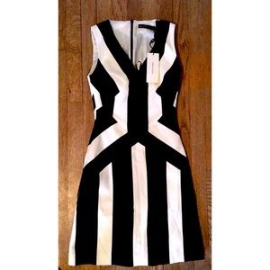 Elegant Black & White Dress