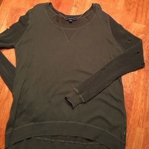 Rock & Republic hi/low olive drab sweater