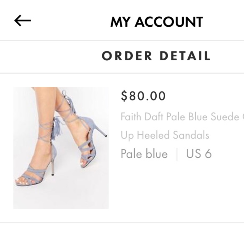 ASOS lace up heels