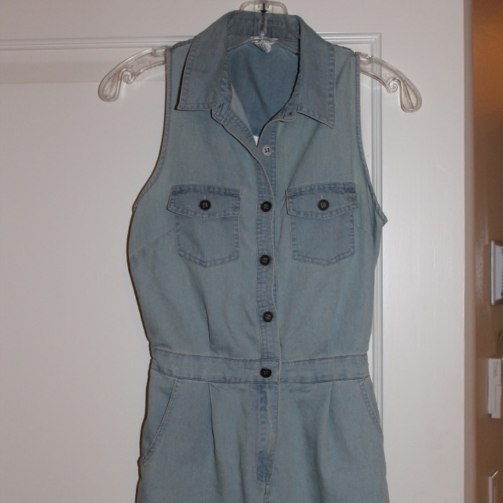 Denim romper