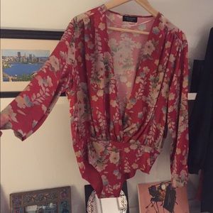 Zara silk body suit!