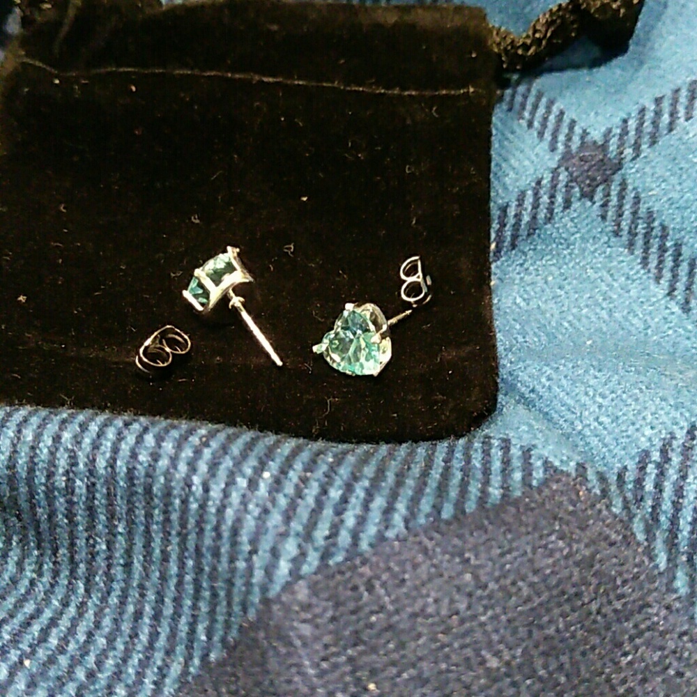 .925 stamped Sterling silver stud earrings