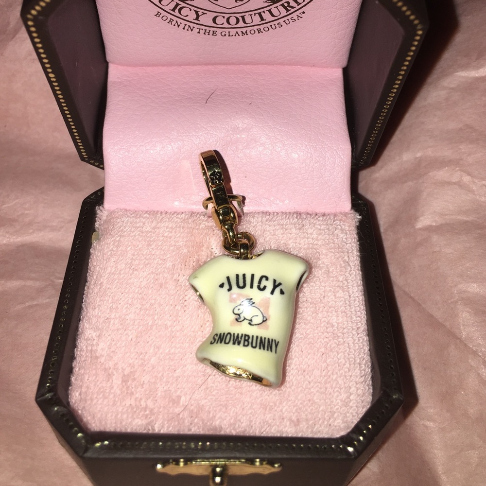 RARE Juicy Couture Snow Bunny T-shirt Charm