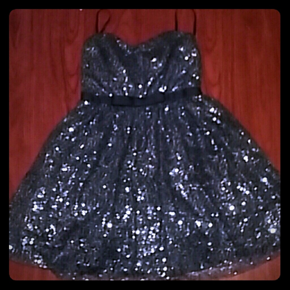 Sparkly blue dress