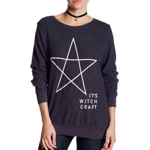 Wildfox Tops - Wildfox It's Witch Craft One Of A Kind Pullover Wildfox Tops - Wildfox It's Witch Craft One Of A Kind Pullover