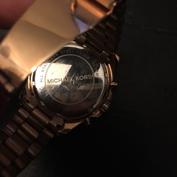Rose gold micheal kors watch main image 4