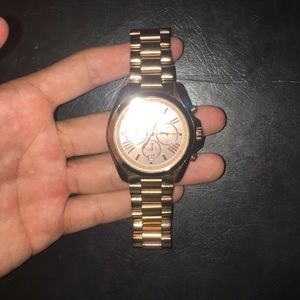 Rose gold micheal kors watch