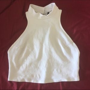 Lulu's white crop top size S