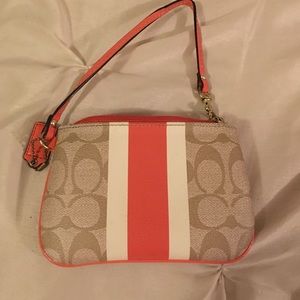 Small coach wristlet