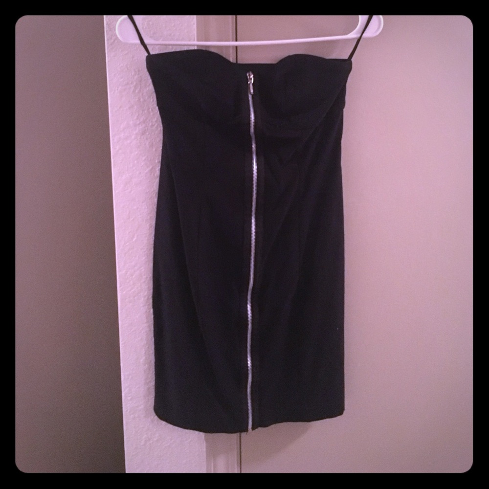 Black mini dress