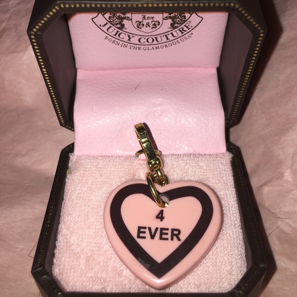 Juicy Couture Large Pink & Brown Heart