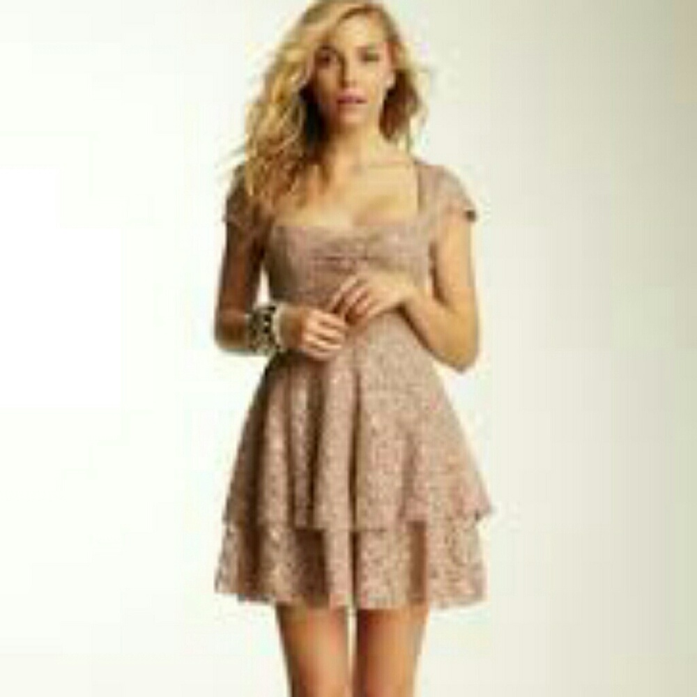 Free People Rock Candy Dress Taupe