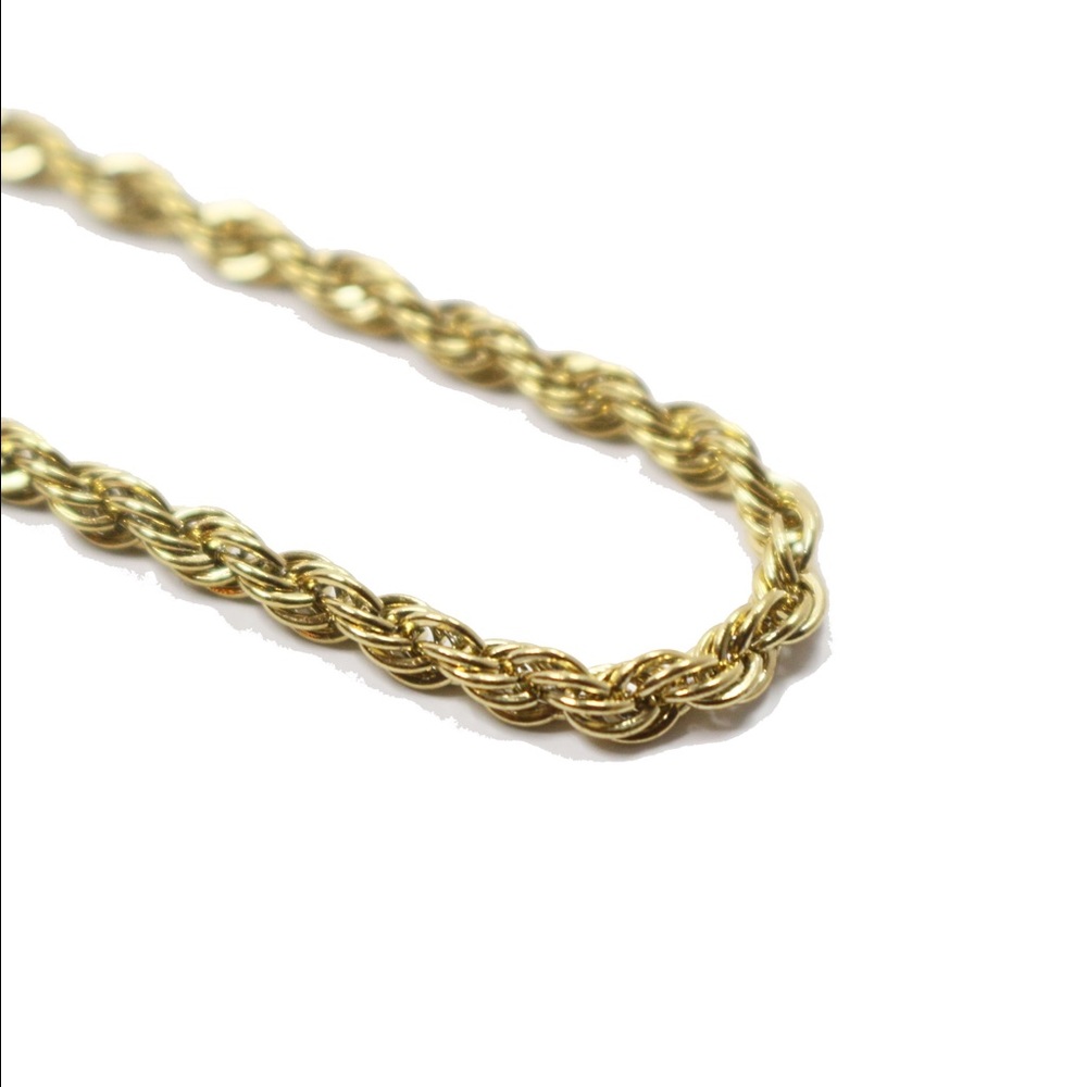 Men's 14k gold rope chain 20",22",24" and 26"