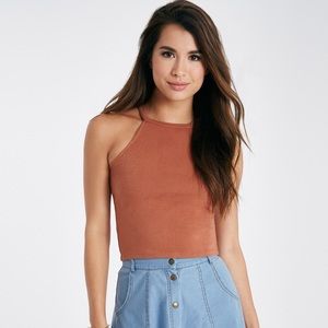 Goddess high neck crop tank size XL wet seal