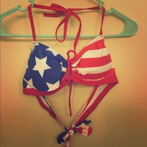 Red white and blue swim suit