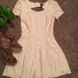 lace overlay dress