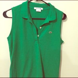 Lacoste Kelly Green Sleeveless Shirt ☘️☘️