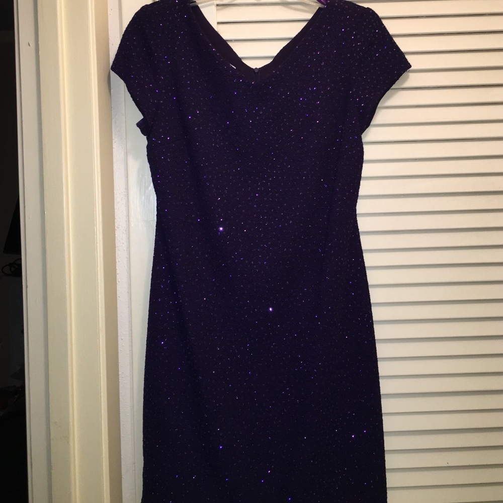 Purple, sparkly dress. Size 6