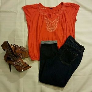 Old Navy Ankle length jeans shirt combo