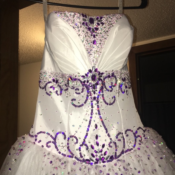 Dresses & Skirts - White ball gown prom dress