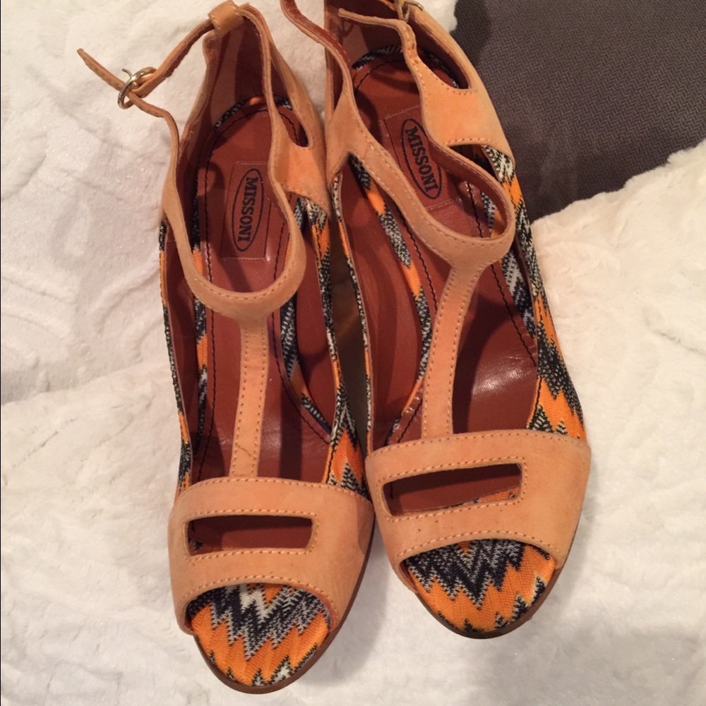 Missoni wedge shoes