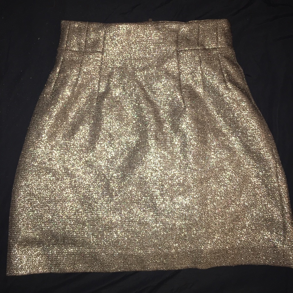 Golden Mini skirt