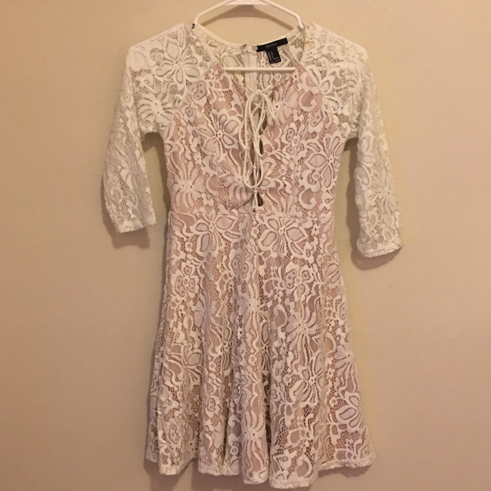 F21 Lace Skater Dress