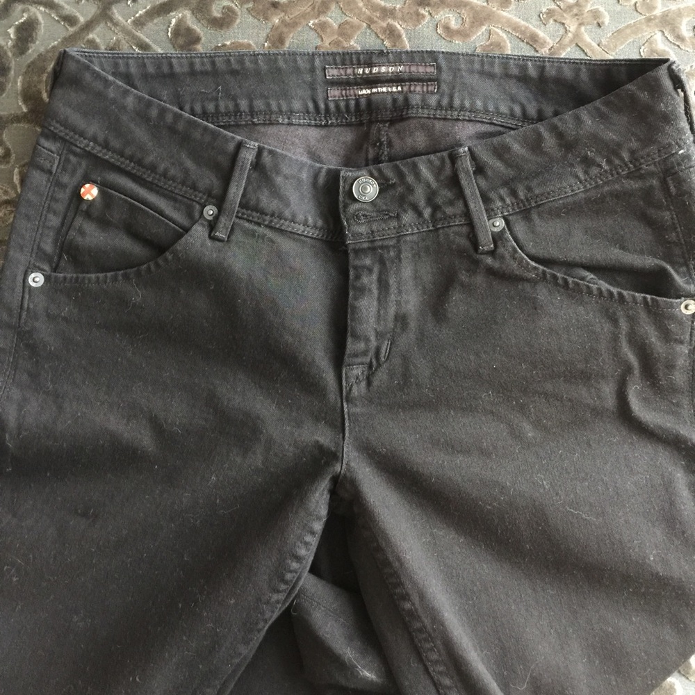 SOLD!!!!! Hudson black skinny jeans
