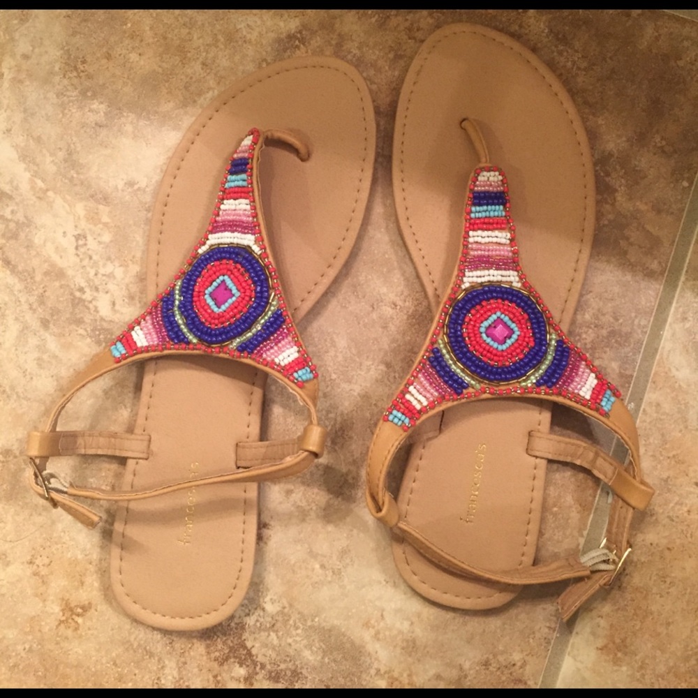 Francesca's Beaded Sandals
