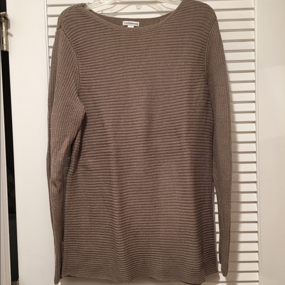 CROFT & BARROW brown sweater